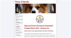 Desktop Screenshot of paws4friends.com